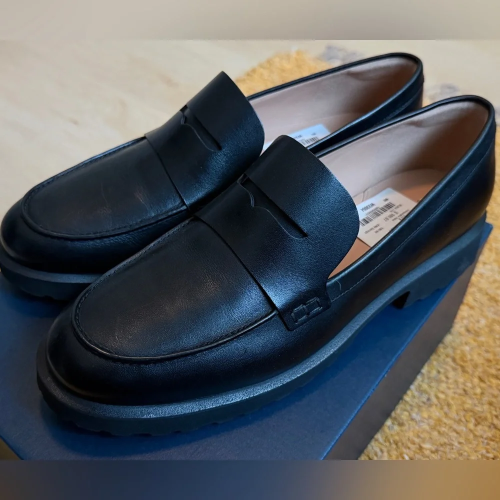 Cole Haan Black Leather Loafers - Picture 1 of 3
